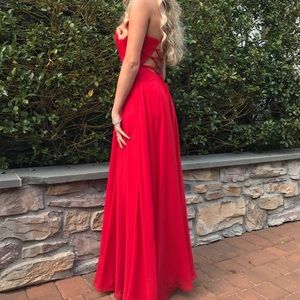 Beautiful red prom dress